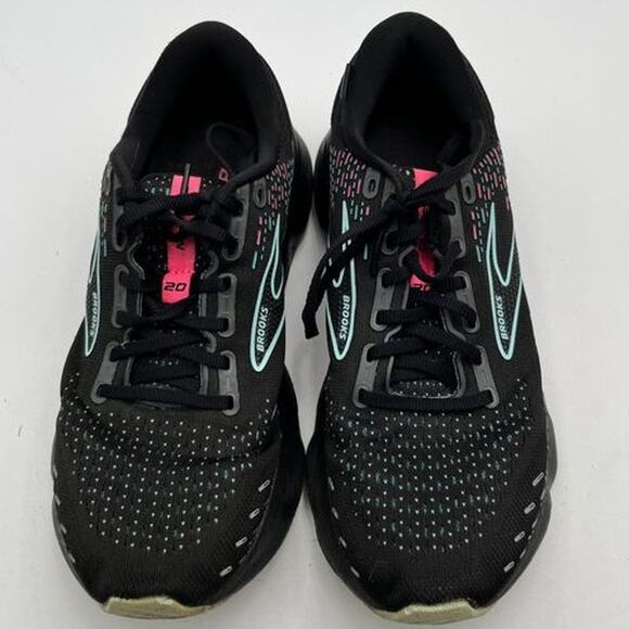 Brooks Glycerin 20 Womens Size 9 Running Shoes Black Pink Teal 1203691B005 - Picture 9 of 14